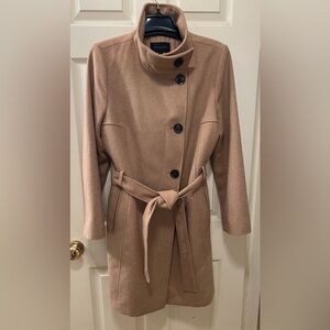 Ann Taylor Camel Trench Coat with Belt